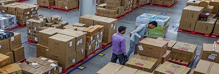 Trade and supply chain professionals illustration